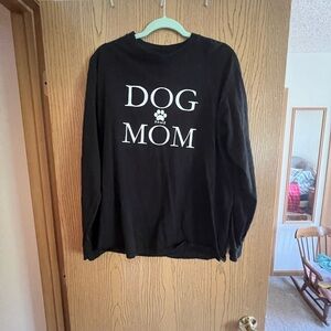 Gildan Black Dog Mom Long Sleeve Shirt